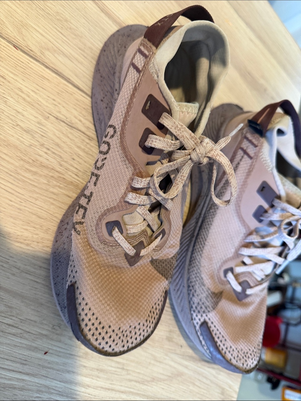 GORE-TEX Women's Beige and Brown Trail Sneakers